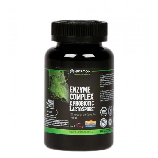 M-nutrition Enzyme Complex & Probiotic Lactospore® 100 Caps