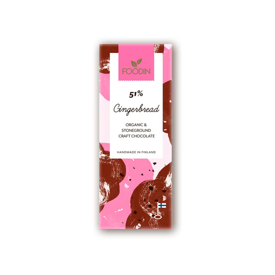 Foodin Raw Chocolate 40 G Gingerbread 51%