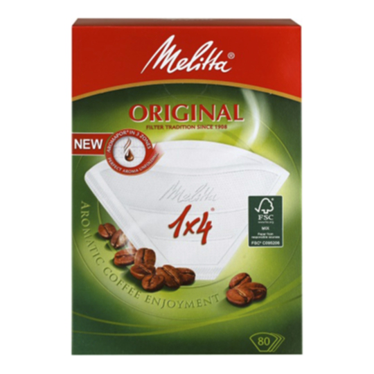 Melitta Melitta suodatinpussit 1 x 4, valkoinen, 80 kpl 4006508200450 Replace: N/A