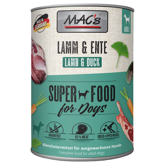 MAC's Adult -säästöpakkaus 24 x 800 g - lammas & ankka