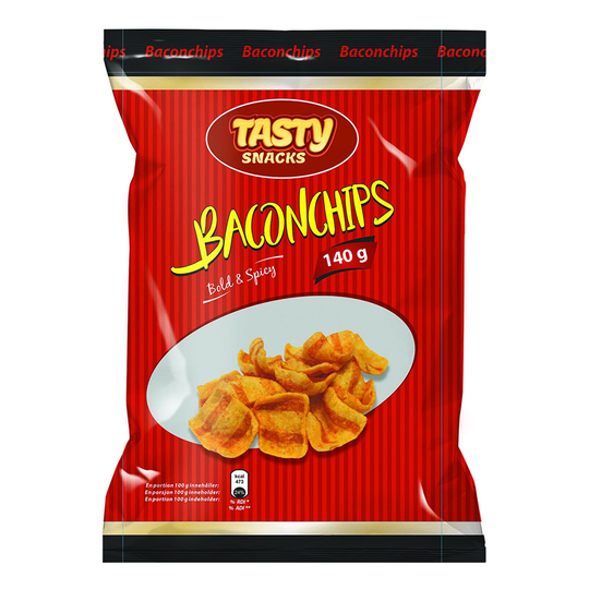 Tasty Baconchips - 120 grammaa