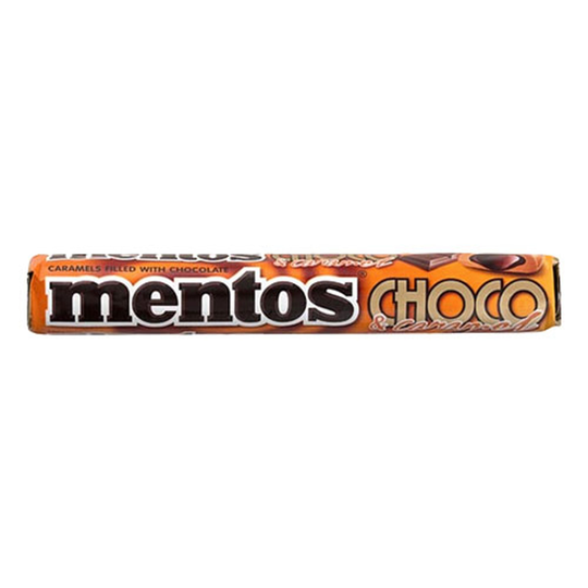 Mentos Rulla Choco & Caramel - 38 grammaa
