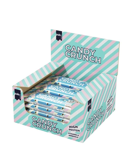12 kpl Puls Candy Crunch, 50 g, Sweet Vanilla