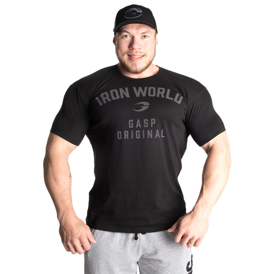 Gasp Atlas Tee Iron World Black
