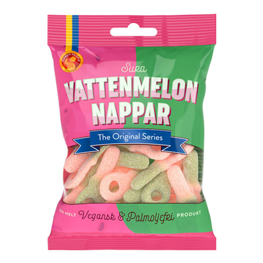 Kirpeät Vesimelonitutit Vegaaninen - 80 grammaa