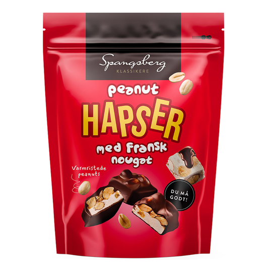 Hapser Peanut Fransk Nougat - 80 grammaa