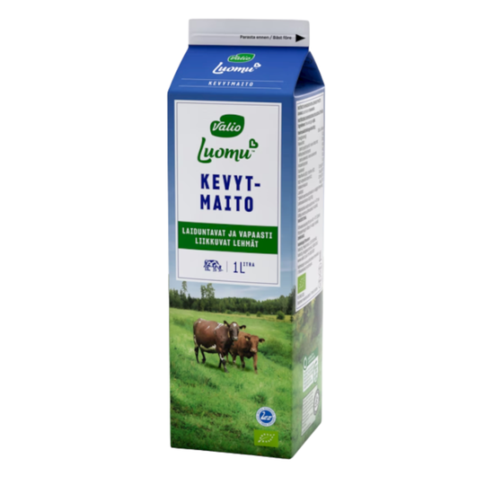 Valio Luomu kevytmaito 1l