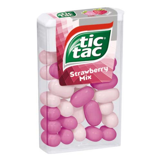 Tic Tac Mansikka Mix - 18 grammaa