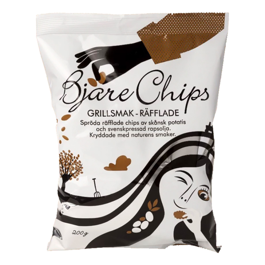 Bjäre Chips Räfflade Grill - 200 grammaa