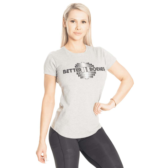 Better Bodies Regular Tee Grey Melange L