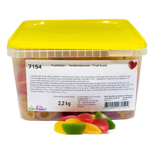 Hedelmäveneet Irtokarkki Purkissa - 2,2 kg
