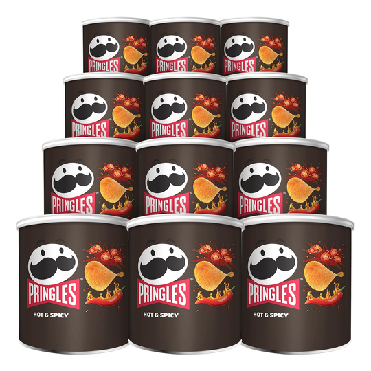 Pringles Hot & Spicy - 12-pakkaus