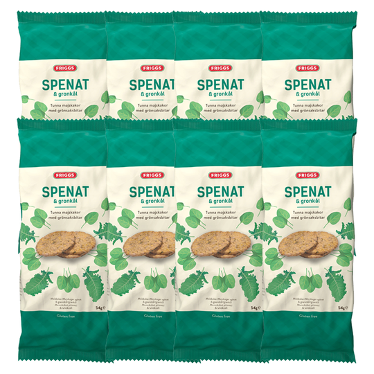 Friggs Maissikakut Pinaatti & Lehtikaali 8kpl