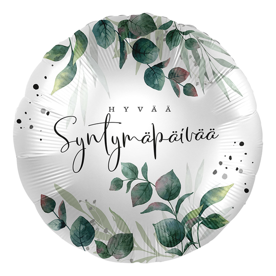 Folioilmapallo Syntymäpäivää Eucalyptus