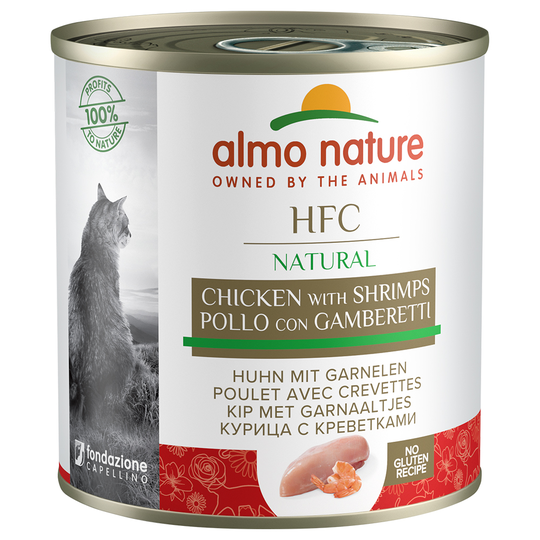 Almo Nature HFC 6 x 280 g - kana & katkarapu