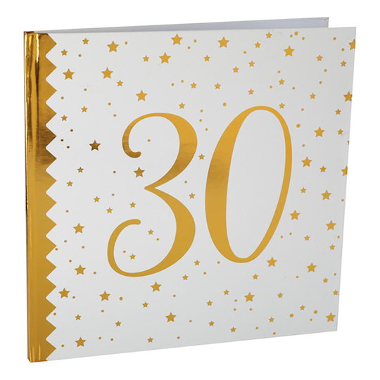 Muistikirja Numero Valkoinen/Kulta - Numero 30