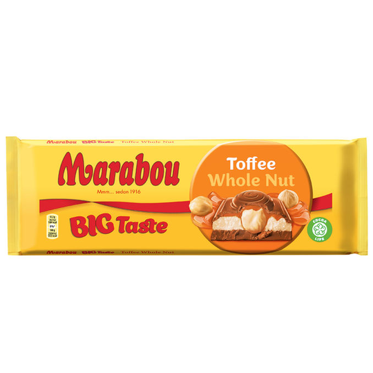 Marabou Big Taste Toffee Whole Nut Suklaalevy