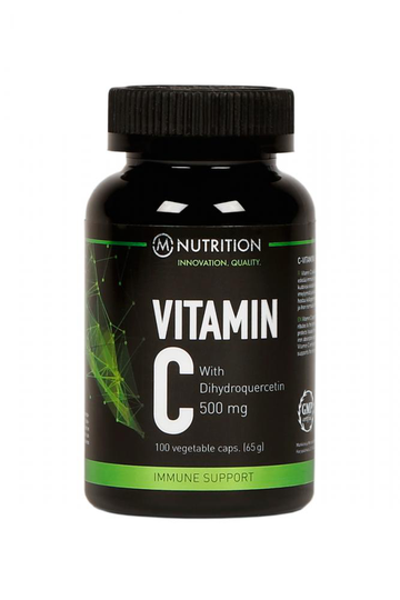 M-NUTRITION Vitamin C, 500 mg, 100 kaps. (Poistotuote)