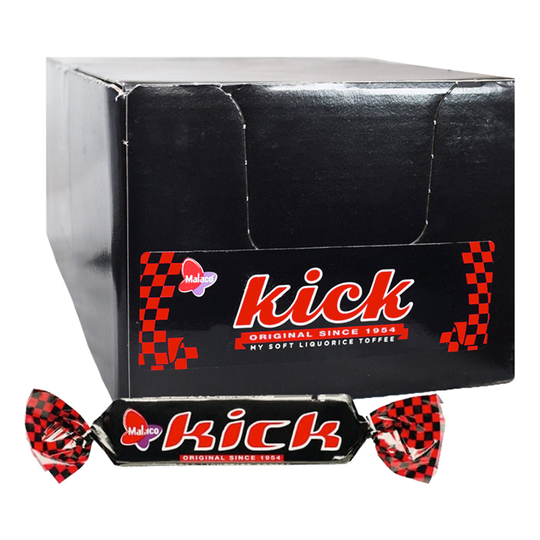 Kick Original lakritsitoffee - 100-pakkaus (koko laatikko)