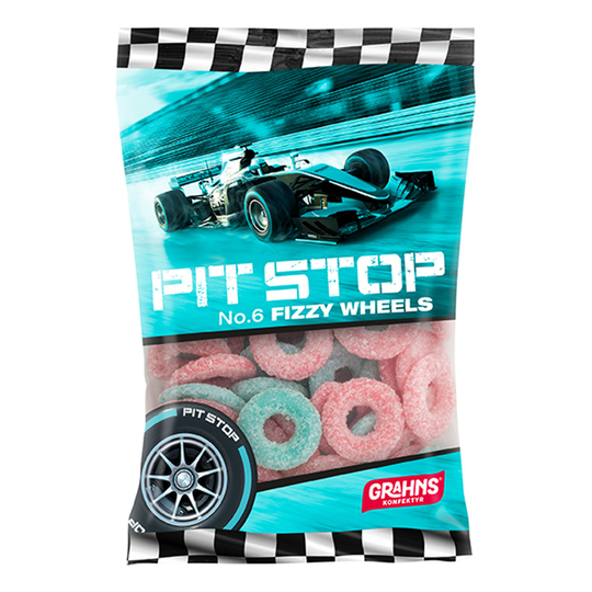 Pit Stop Fizzy Wheels - 160 g