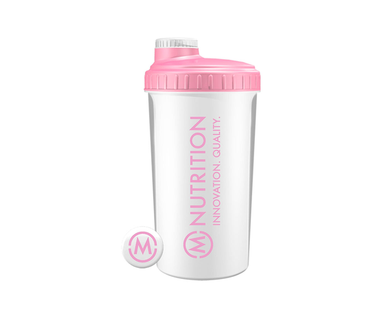 M-NUTRITION Shaker, Valkoinen / Bubblegum Pink 750 ml