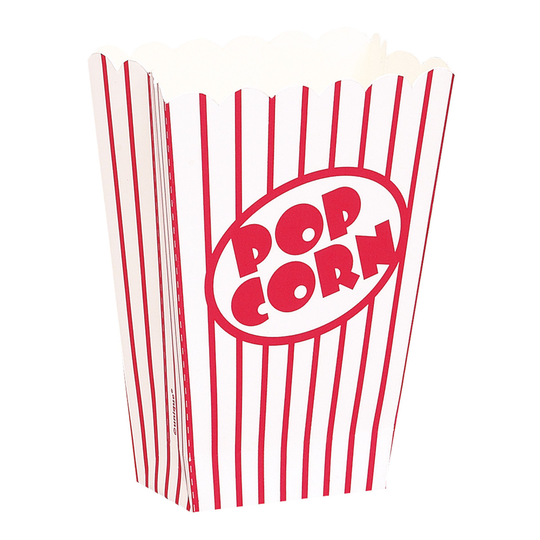 Popcornrasia Punainen/Valkoinen/Raidallinen - 8-pakkaus