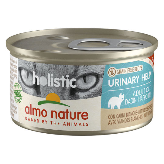 Almo Nature Holistic Specialised Nutrition 6 x 85 g - Urinary Help, vaalea liha
