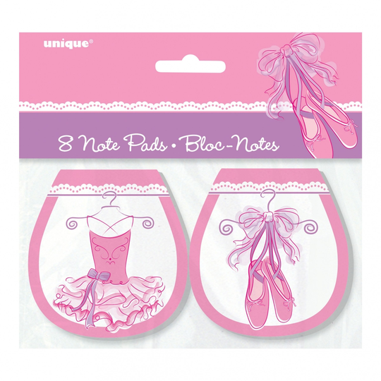 Muistiinpanolehtiö Ballerina - 8-pakkaus