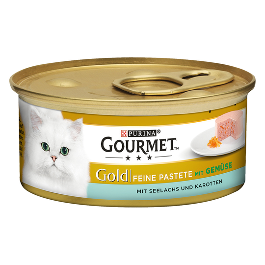 24 + 12 kaupan päälle! 36 x 85 g Gourmet Gold -kissanruokaa - Fine Paté - seiti & porkkana