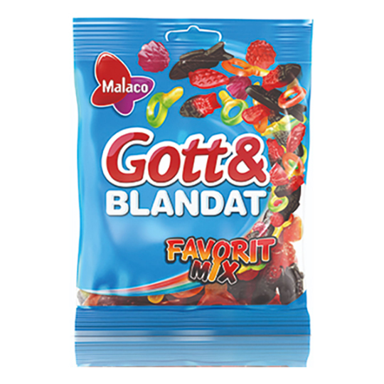 Malaco Gott & Blandat Favorit Mix - 140 grammaa