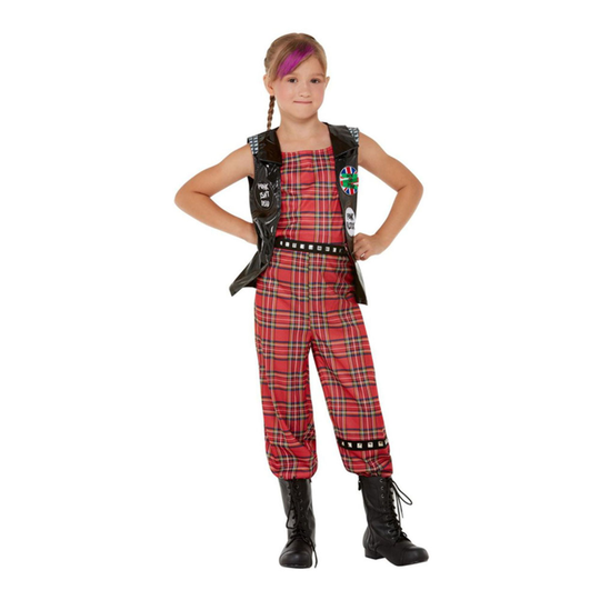 90-luvun Punk Lasten Naamiaisasu - Large