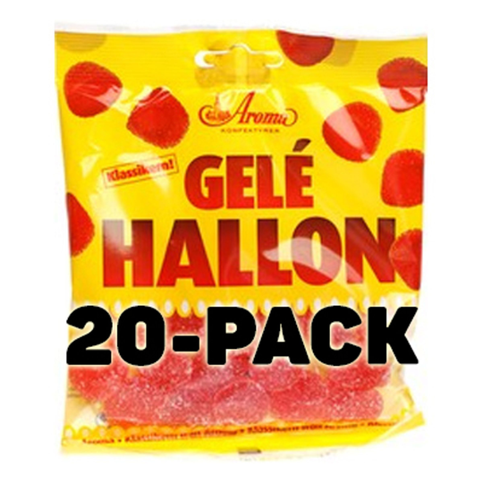 Geléhallon Vadelmamarmeladi - 20-pakkaus