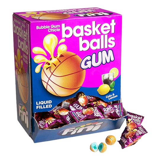 Fini Basket Sports Balls Bubble Gum - 200-pakkaus