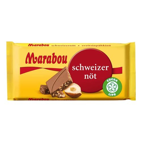 Marabou Schweizernöt Suklaalevy - 24 grammaa
