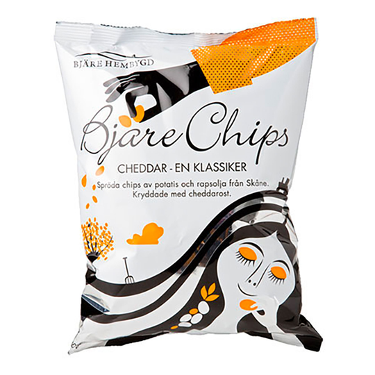 Bjäre Chips Cheddar - 200 grammaa