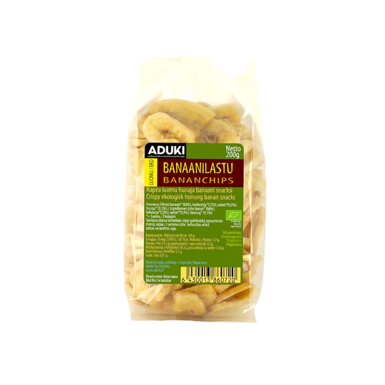 Banaanilastu, kuivattu 200 g, Aduki