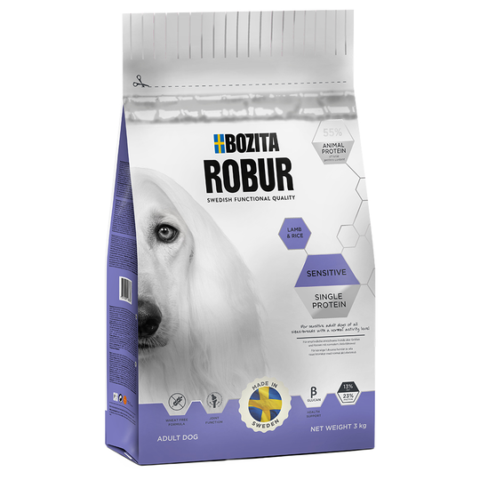 Bozita Robur Sensitive Single Protein Lamb & Rice - 3 kg