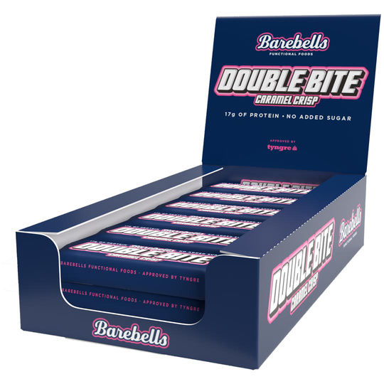 12 X Barebells Double Bite 55g Caramel Crisp