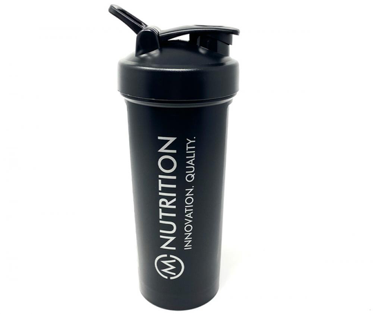 M-NUTRITION Shaker sekoituspallolla, 1 l, musta