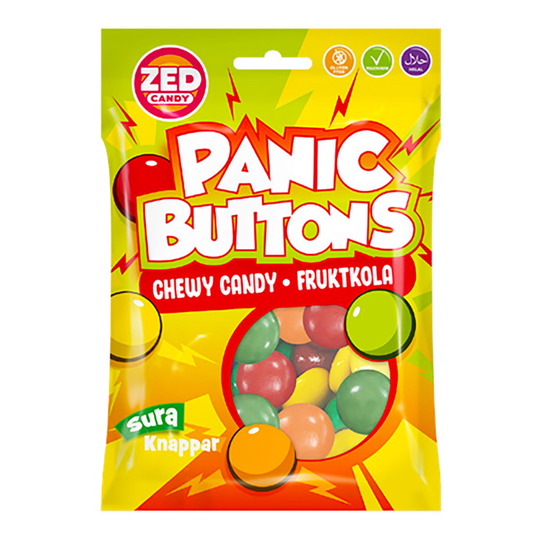Panic Buttons Fruktkola - 107 grammaa