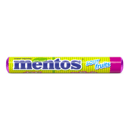 Mentos Sour Fruits - 38 grammaa