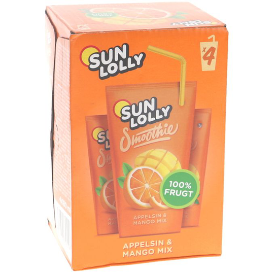 Sun Lolly Smoothiet Mango & Appelsiini 4-pack