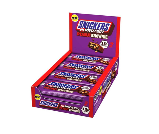 12 kpl Snickers Hi Protein Bar, Peanut Brownie (50 g)