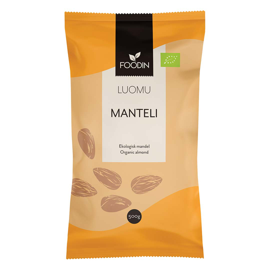Foodin Almond Organic Raw 500 G