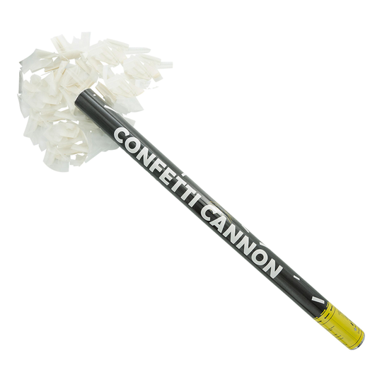 Konfettitykki Riisipaperi Valkoinen - 80 cm