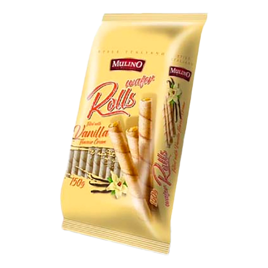 Mulino Wafer Rolls Vanilla Cream - 150 grammaa