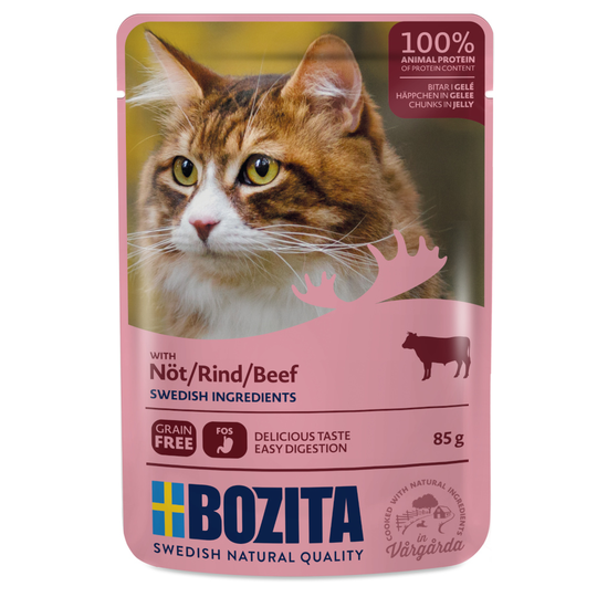 Bozita Chunks in Jelly Pouch 12 x 85 g - nauta
