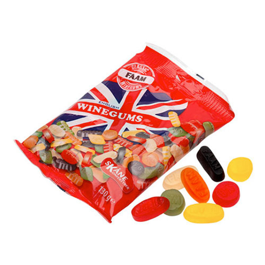 Englantilaiset Winegums Karkkipussi - 130 grammaa
