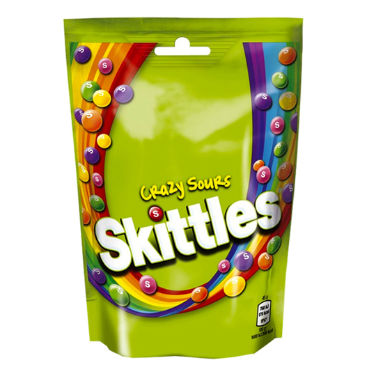 Skittles Crazy Sours Pussissa - 174 grammaa