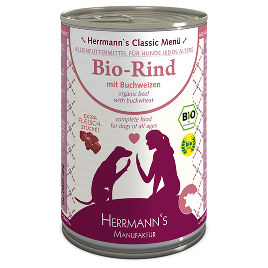 Herrmanns Menu Classic 12 x 400 g - luomunauta & luomutattari
